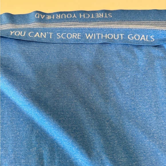 Lululemon Polo Shirt Mens Size Medium Color Blue Performance Short Sleeve Golf - Picture 4 of 8